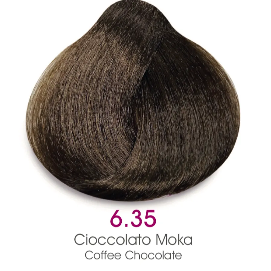 TMT Milano Art Collection Crema Colorante Luminacolor 6.35 Rubio Oscuro Chocolate Moka 100ml - 1